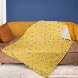 Homer Simpson Pattern Fleece Blanket