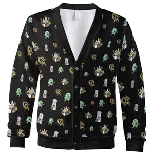 Aqua Teen Hunger Force Pattern Cardigan