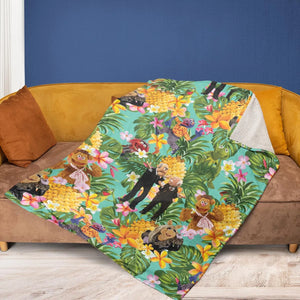 Statler And Waldorf Muppets Tropical Fleece Blanket