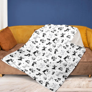 Koko the Clown and the Ghost Fleece Blanket