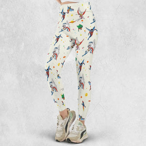 Battle of the Planets Pattern Legging