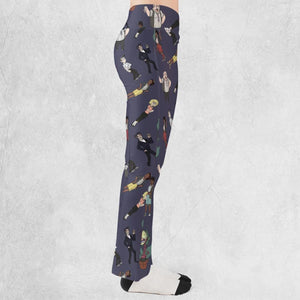 Little Shop Of Horror Characters Flare Leggings