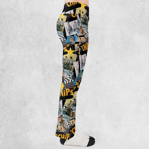 70s Flashback Chips Flare Leggings