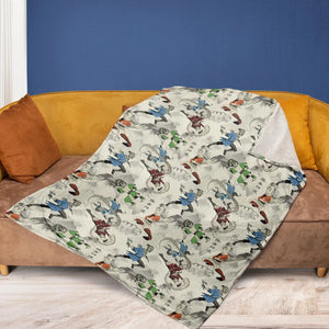 Aang Katara Toph Beifong Sokka Avatar The Last Airbender Fleece Blanket