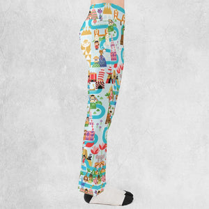 It's Small World Map Flare Leggings