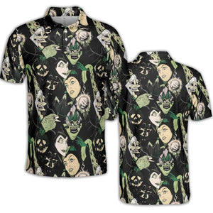 The Villains Pattern AOP Men/Women Polo Shirt
