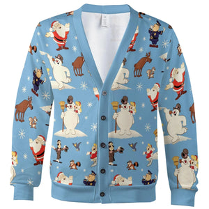 Frosty the Snowman Christmas Characters Cardigan