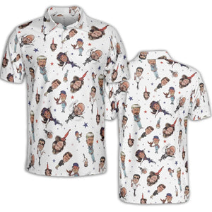 Red White Blaine Waiting For Guffman AOP Men/Women Polo Shirt