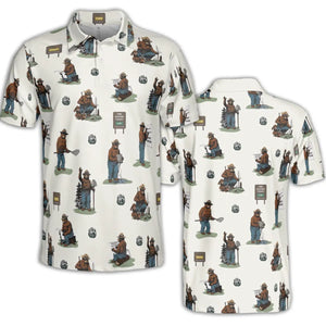 Smokey The Bear AOP Men/Women Polo Shirt
