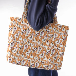 That's a lot of Corgi Large Tote Bag