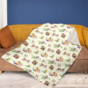 NBC Vintage Cartoon Fleece Blanket