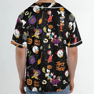 Huey, Dewey and Louie Duck Halloween Unisex Baseball Jersey