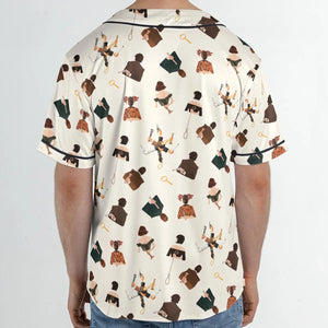 Clue The Movie Characters Pattern Unisex Baseball Jersey