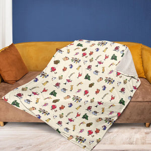 Wacky Races Characters Fleece Blanket