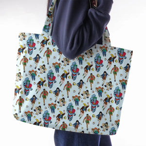 Save The Planet Captain Planet and the Planeteers Large Tote Bag