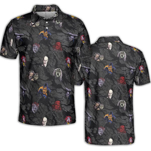 Cult Movie Characters Ghastly Grinner Nosferatu AOP Men/Women Polo Shirt