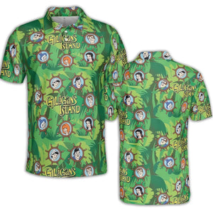 Gilligan's Island Characters AOP Men/Women Polo Shirt