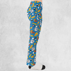Jerry Seinfeld Comedian Pattern Flare Leggings