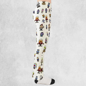 Doctor Who and Mr Men Pattern Flare Leggings