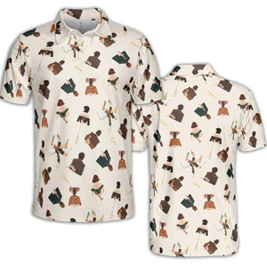 Clue The Movie Characters Pattern AOP Men/Women Polo Shirt