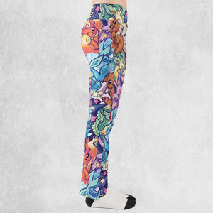 Evolutionary line of Eevee Pokemon Flare Leggings