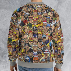 Classic Wrestlers All-over Print Sweatshirt