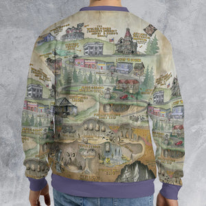 The Goonies Adventure Map All-over Print Sweatshirt