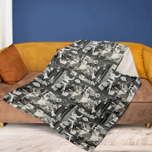 Monty Picasso Style Art Fleece Blanket