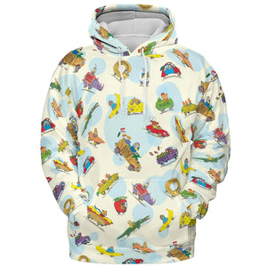 The Busy World of Richard Scarry All-over Print Hoodie