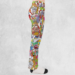 90s Cartoon Legends Flare Leggings