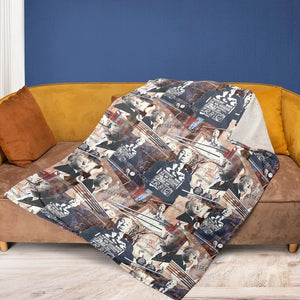 Alfred Hitchcock Aesthetic Fleece Blanket