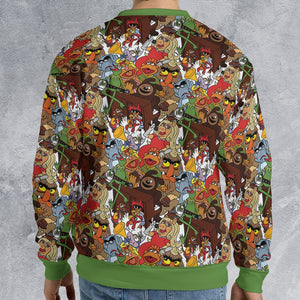All-over Print Sweatshirt - 4CQJ28JR - - 2