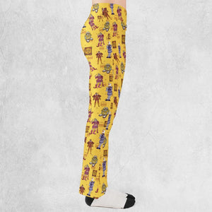Vintage Burger King Commercial 1980 Flare Leggings