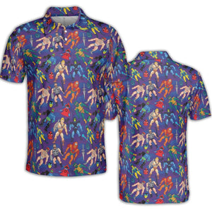 MOTU Figures AOP Men/Women Polo Shirt