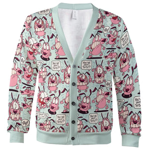 Spooky Fun Courage the Cowardly Dog Cardigan
