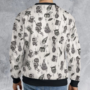 The Twilight Zone Characters Pattern All-over Print Sweatshirt