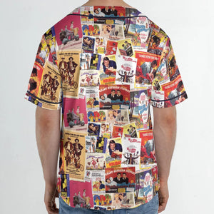 Hollywood Classics Collage Unisex Baseball Jersey