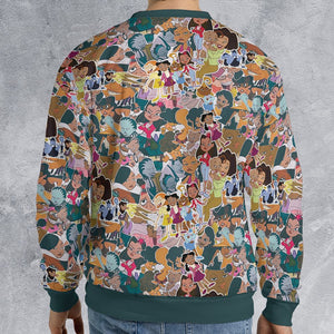 All-over Print Sweatshirt - EFVJ69GT - - 2