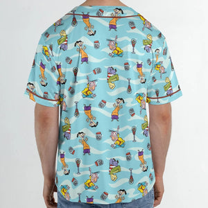 Quick Tips Regarding Ed, Edd, n Eddy Pattern Unisex Baseball Jersey