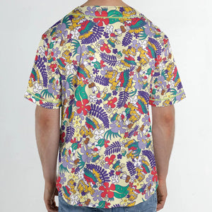 Aloha Garfield And Odie Unisex Baseball Jersey