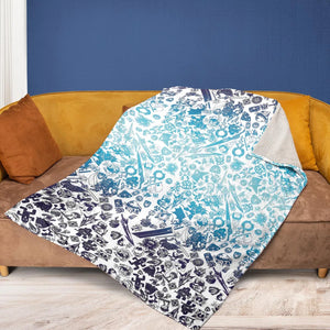 Blue Moggle Final Fantasy Fleece Blanket