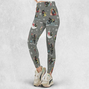 Unusual Christmas Krampus Legging