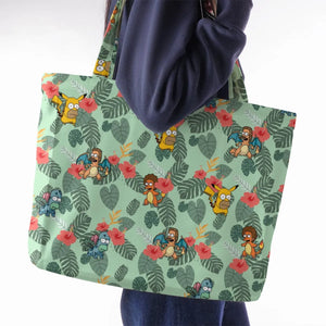 Simpsonmon The Simpsons Pokemon Mashup Large Tote Bag
