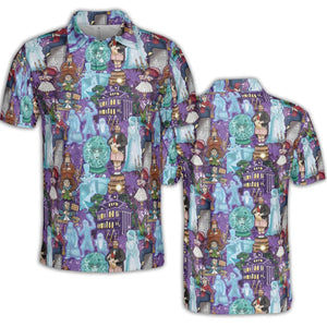 Foolish Mortal Supply Haunted Mansion AOP Men/Women Polo Shirt
