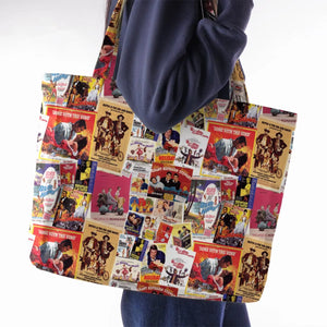 Hollywood Classics Collage Large Tote Bag