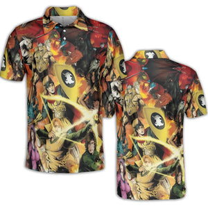 Great Power Dungeons AOP Men/Women Polo Shirt