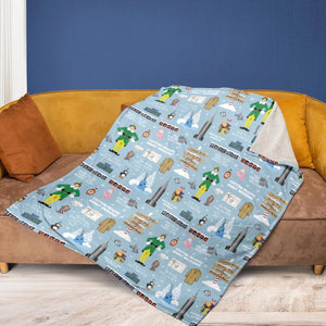 Buddy the ELF Quotes Christmas Fleece Blanket
