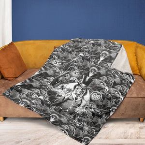 Umbrellas to Underworld Penguin Fleece Blanket