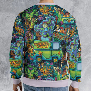 Monsters Mayhem and The Mystery Machine Scooby Doo All-over Print Sweatshirt