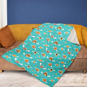 Pixel Rotom Electric Pokemon Fleece Blanket